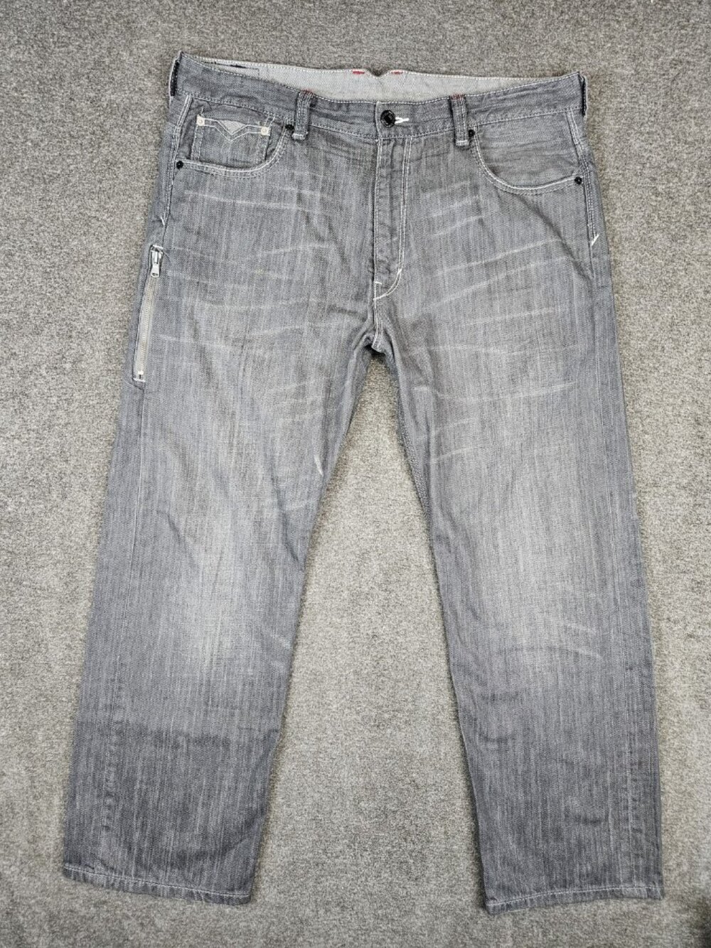 Levi's 569 Loose Straight Medium Gray Jeans Mens 36x30 (38x29) 100% Cotton